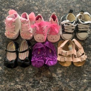 Baby girl shoe lot